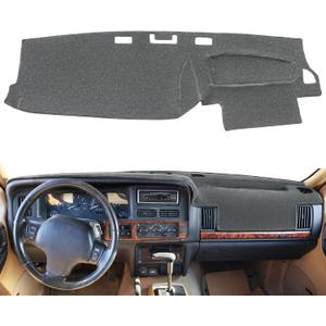 Dash Cover Mat Custom Fit for Jeep Grand Cherokee Dashboard Pad Cap Carpet Protector K278 (Dark Gray)