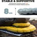 Insulated Inflatable Sleeping Pad 17oz, 5.1R-Value Ultralight Sleeping Pad, Lightweight Sleeping Mat for Camping, Hiking, Backpacking, Camp Mattress Pad, Medium