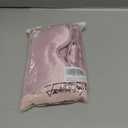 Satin 5-Piece Pillow Cover Sleep Mask Set Silky Pillowcase Eye Mask Scrunchies Set Pillowslip Blindfold with Headband Eye Patch Gift Set for Men Women (Pink)