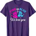 Gender reveal we love you T-Shirt L