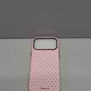 Compatible with iPhone 17 Pro Max Case, Simple Cute Polka Dot Phone Case with Shockproof Soft TPU and Hard PC Protective Phone Cover for Women Designed for iPhone 17 Pro Max 6.9", Pink