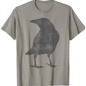 Crow Blackbird Raven Bird Vintage T-Shirt S