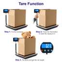 TIPRE Digital Shipping Postal Scale 0.5 oz High Accuracy! 440lb Commercial Weight Scale for Package, Small Business, Mail, Warehouse, Home, Dual Powering Source & Cable Provided