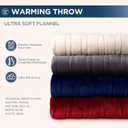 Westinghouse Electric Blanket Heated Throw, Super Cozy Soft Flannel 50"" x 60"" Heated Throw with 6 Fast Heating Levels & 2-10 Auto-Off, Machine Washable, ETL&FCC Certification, Navy Blue