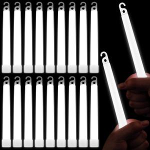 LEIFIDE 100 Pcs 6 Inch Glow Sticks Bulk White Glow Stick Light Sticks Light up Favors for Wedding Parties Activities