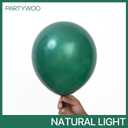 PartyWoo Pearl Dark Green Balloons 140pcs Different Sizes Pack of 18 12 10 5 Inch Pearl Emerald Hunter Forest Green Balloon Arch Kit for Jungle Dinosaur Theme Birthday Party Decorations Green-Z01