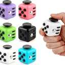6 Pack Fidget Cubes for Adults, Sensory Infinity Cube for Kids Teen, Stress Relief Set for ADHD, Autism, Anxiety, Fidgets Toy Gift for Office, Classroom, Travel (Pure)