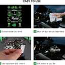 Cretassion Green Reflective Waterproof Stickers Cool for Motorcycle, Motorcycle Helmet, Skateboard, Car and Dirt Bike Motorcycle Decal