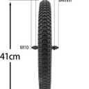 EIRONA 12/16 Kids Bicycle Rear/Front Wheel Replacement – Solid Rubber Tire with Inner Tube, Bike Wheel Assembly, Don't Fit with Huffy
