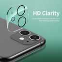 8 x NEW'C 4 Pack, 2 Pack for iPhone 11 Screen Protector + 2 Pack Camera Lens Protector, Sensor Protection,Case Friendly Tempered Glass Film