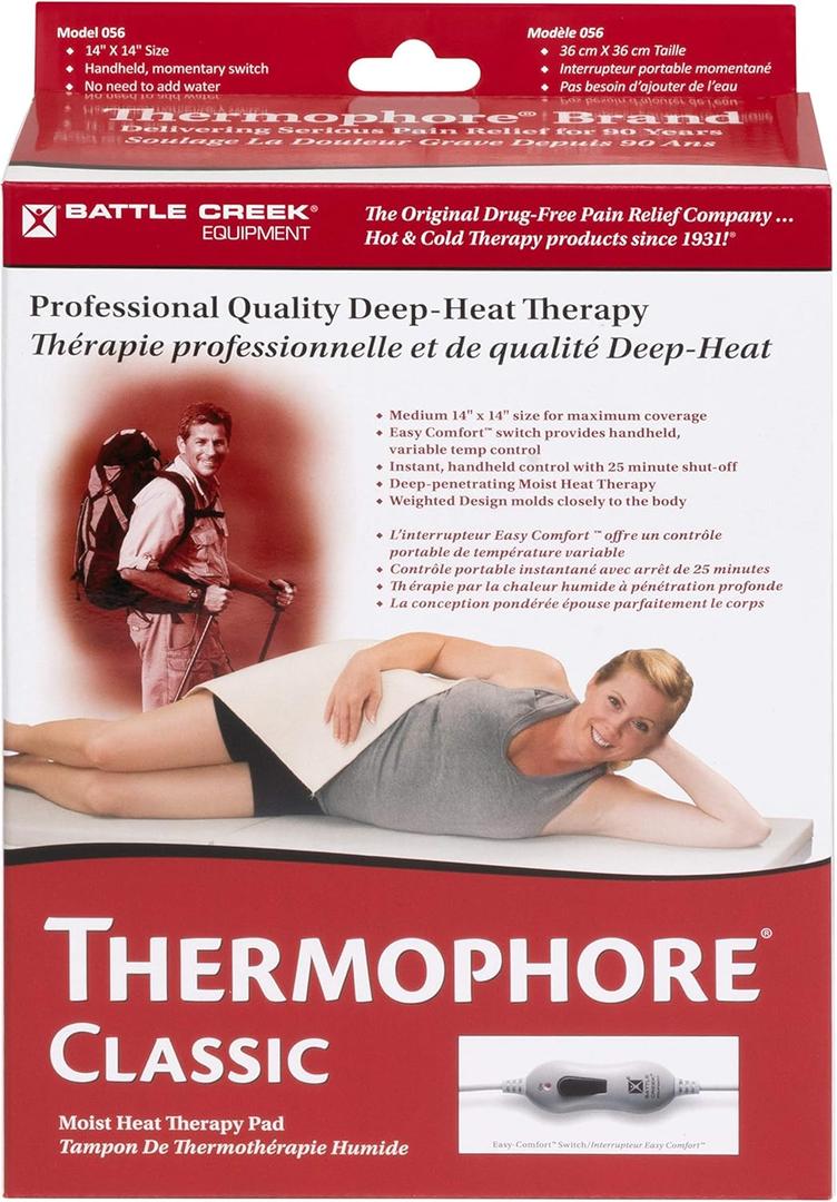 Thermophore Classic Moist Heating Pad Size Medium 14" x 14" - Model 056