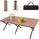 Camping Table High Load Bearing Metal Folding Portable Picnic Table for Outdoor BBQ Beach