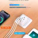 3 x US to India Plug Adapter, HANYCONY Type D Plug Adapter with 2 Outlets 3 USB Ports(2 USB C), India Power Travel Adapter for USA to India, Bangladesh, Maldives, Pakistan, 2 Pack
