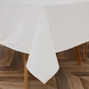 Majestic Giftware PU Faux Leather Rectangle Tablecloths | (TCE16-54200) Off White Waterproof & Spill Proof Dining Table Cover | Decorative Washable Tablecloth for Home, Kitchen, Party (54X200)