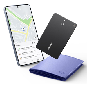 UGREEN FineTrack Slim S (Samsung Only) Wallet Tracker Card, 1-Year Rechargeable Bluetooth Tracker Card Finder Work with Samsung SmartThings APP for Galaxy S25/S24/S23 Ultra -1.7mm & IP68 Waterproof