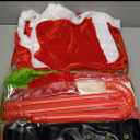 Christmas Green Monster Costume Kids Furry Santa Claus Outfit Christmas Cosplay Costume Holiday Party Dress up (XL)