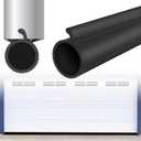 0.19" P-Bulb Garage Door Bottom Weatherstripping, 9.8FT Black Replacement Seal Strip, Fits Single Track Overhead Door Impact Buffer