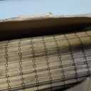 UNISHADES Cordless Bamboo Roman Shades for Windows, Blinds Size (42.5" W 64" H) Colour (Highfield Teak)