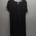 Womens Summer Nightgowns with Built in Shelf Bra Comfy Short Sleeve Long Nightshirt Soft Modal Sleepwear Nightdress (Large, Black)