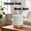 Ceramic Essential Oil Diffusers,Small Cute for Office, Home for Aromatherapy,Bedroom Humidifier Air Fragrance,Room Scent, Smell,Light Decor para Casa De Essentials Aesthetic Aroma (B)