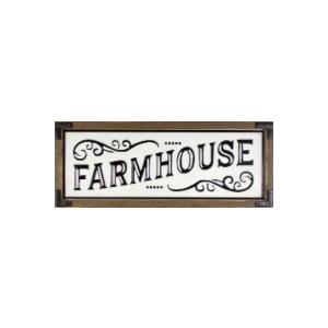 Patton Framed Metal Farmhouse Sign 11"×28"