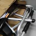 VEVOR 2 in 1 Folding Walker & Removable Armrests, Height Adjustable Foldable Walker with 5" Solid Wheels, Lightweight Aluminum | Front Wheeled Mobility Aid for Elderly Handicapped Disabled, 450 Pounds