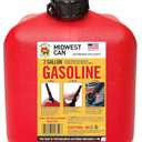 Midwest Can 1 Gallon Gasoline Container w/ Quick Release Spout. Missing Cap
