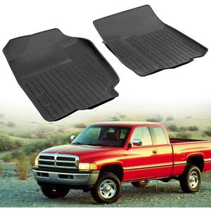 Floor Mats for Dodge Ram 1500 1994-2001 for Ram 2500 3500 1994-2002 Liner Crew Quad Classic Cab,All Weather Season Protection Truck Front Rubber Carpet 2000 2002 1999 1998 1997 1996 1995 Accessories