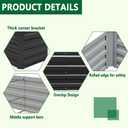Meberam 2 Pack 6x3x1FT Galvanized Raised Garden Beds Kit Outdoor Metal Gardening Planter Box for Vegetable Elevated Flower Herbs,Black