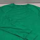 Womens Crewneck Long Raglan Sleeve Sweatshirt Relaxed Fit Pullover Tops XL