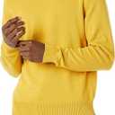 Amazon Essentials Men's Long-Sleeve Crewneck Sweater, 100% Cotton  (Large, Gold)