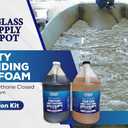 Fiberglass Supply Depot 4 Lb. Density Expanding Pour Foam, 2 Part Polyurethane Closed Cell Liquid Foam for Boat and Dock Flotation, Soundproofing, Filling Voids, and Insulation (2 Gallon Kit)
