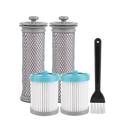 Replacement Filter kit Compatible with Tineco A10 Hero/Master, A11 Hero/Master, 2 Pack Pre Filters，2 Pack Vacuum Filters and 1 Brush
