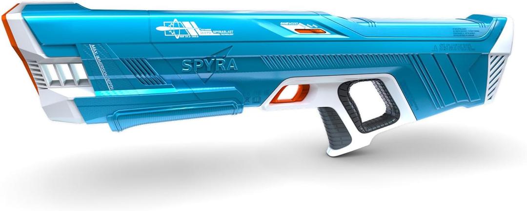 SPYRA Electric Water Blaster, Outdoor Squirt Gun for Pool Games, SpyraThree, Blue (Blue)