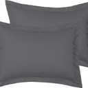 Pillow Shams Set - 2 PC Iconic Collection Decorative Pillow Covers - Soft, Cooling, Wrinkle, Fade, Stain Resistant - Luxury Bed Accessories 20x30 Inch