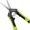 VIVOSUN Gardening Hand Pruner Pruning Shear with Straight Stailess Steel Blades (Black, Straight Blade, 3 Pack)