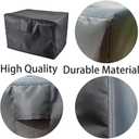 Amberr Fire pit cover,600D Heavy Duty fire pit cover square,Waterproof outside firepit covers, All weather Resistant (Square - 32L x 32W x 16H)