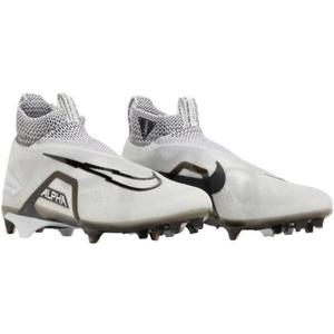 Nike Alpha Menace Elite 3 Mid Men's Football Cleats White Black Brown CT6648-100 Size 13 Medium US