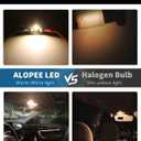 Alopee 4 Pack DE3022 Led Bulb 31mm Led Festoon Light DE3175 Warm White 6SMD 3020 Non-Polarity Canbus Error Free Dome Light for Car Map Door Trunk License Plate Lighting