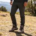 Men's Hiking Boots - Waterproof Breathable Lightweight Non-Slip | Mid Top Ankle Boots (Brown, 9.5) 