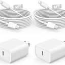 Fast Charger iPhone,iPhone Charger Fast Charging 2Pack USB C Wall Charger Block Fast i Phone Chargers 6FT Type-C USB C to Lightning Cable Cord for iPhone14/14Plus/13/12/11 Pro Max,Mini,8,iPad/AirPods