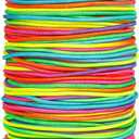 Tenn Well 328ft 2mm Elastic Cord Colorful Stretchy for Bracelets | Stretchy string for necklaces, jewelry making, beading, crafts