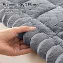 Smiry Non Slip Couch Covers for Dogs, Fuzzy Pet Couch Covers for 2-3 Cushion Sofa Pet Friendly, Soft Sofa Slipcovers Cushion Furniture Protector Washable (Grey, 27.6" x 59")