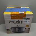 Crock-Pot 7-Quart Manual Slow Cooker, Family Size Serves 8+ People & Fits 6-lb Roast, Removable Stoneware with Warming Setting, Dishwasher Safe for Easy Cleanup, Charcoal