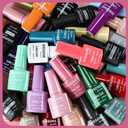 JODSONE 36 PCS Gel Nail Polish Set-32 Colors Gel Nail Polish Set Same Color Same Bottle No Wipe Base Top Matte Glitter Coat Professional Choice Salon Gifts