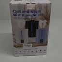 6L Humidifiers for Bedroom Large Room Home, Cool and Warm Humidifier for Plants Mist Top Fill Desk Humidifier Essential Oil Diffuser, Quiet Humidifiers with Adjustable Mist,360Nozzle-Graphite (6L, I-Graphite)