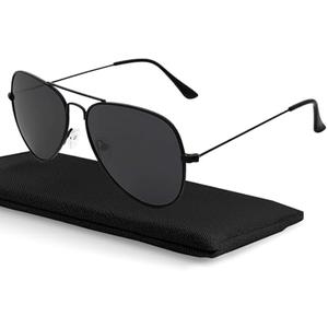 livho Sunglasses for Men Women Aviator Polarized Metal Mirror UV 400 Lens Protection