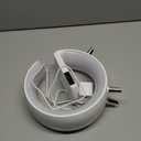 BKDRL Bluetooth Speaker Lamp with Wireless Charger, RGB Night Light, Alarm Clock, App Control - White