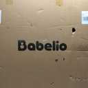 Babelio Baby Gate for Doorways and Stairs, 41-46" Pet Gate with Wide Walk Thru Door and Lock Indicator, No Drill Pressure Mounted Safety Gate with Double Lock and Self-Closing, Black