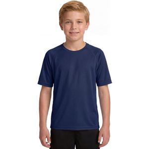 Boys UPF 50+ Rash Guard, Short Sleeve Sun Protection Swim Shirt for Kids Youth, Quick Dry Beach Swimwear, Navy (XL)